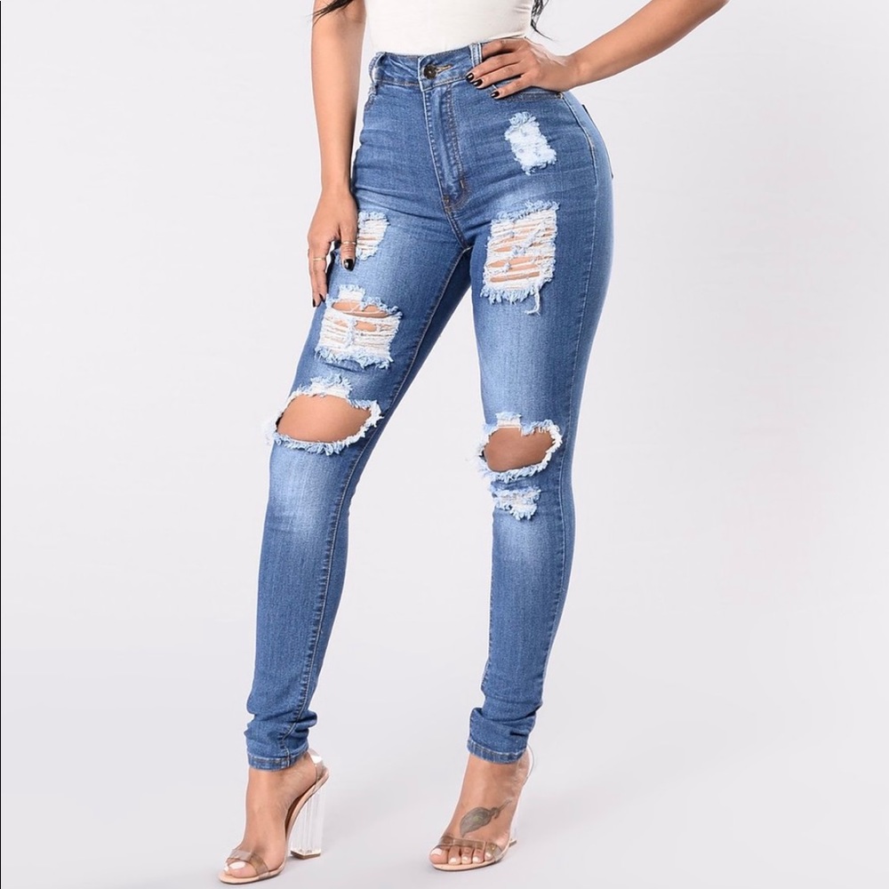 Fashion Nova Jeans Size 0 - Picture 2 of 3